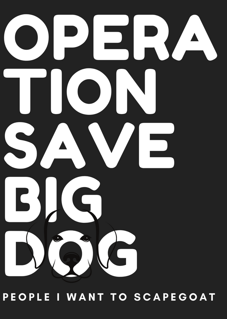Save Big Dog Notebook