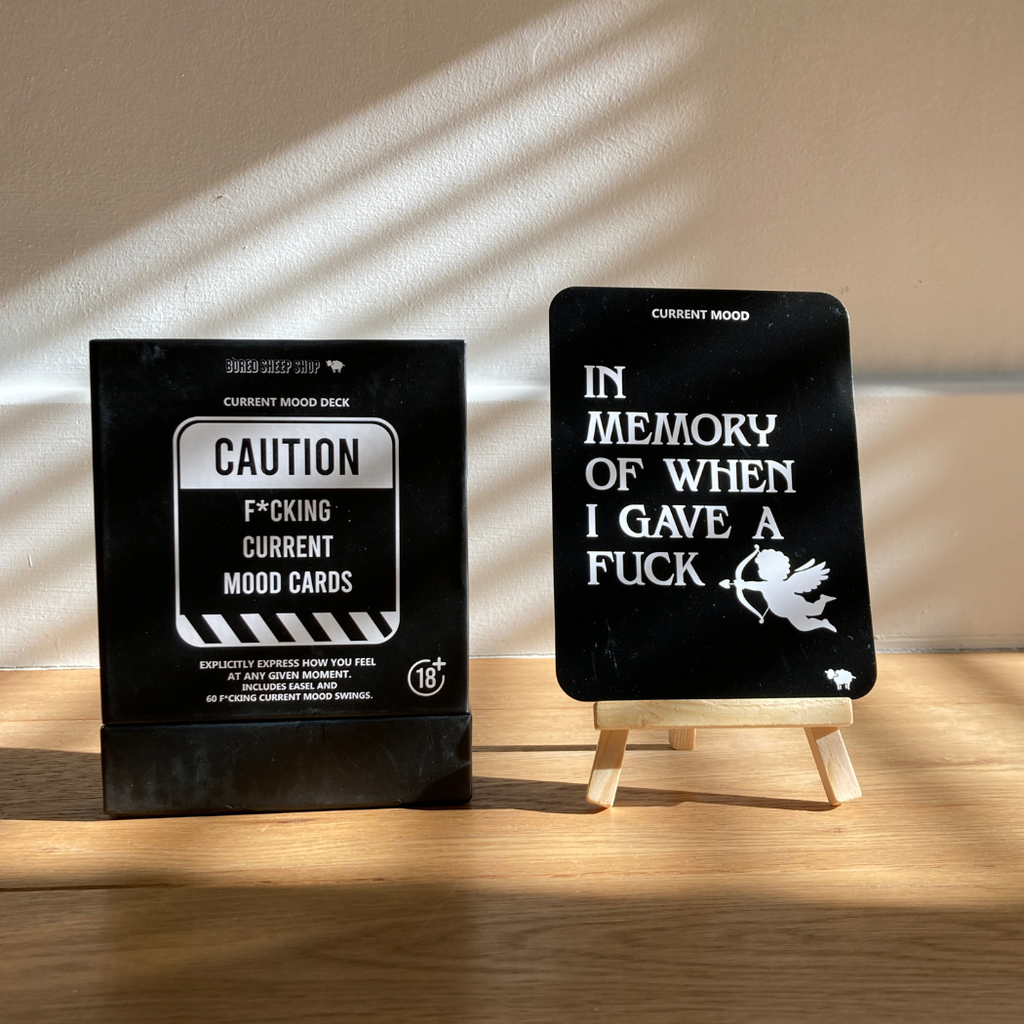F*cking Current Mood Deck with Easel Stand | Bored Sheep Shop